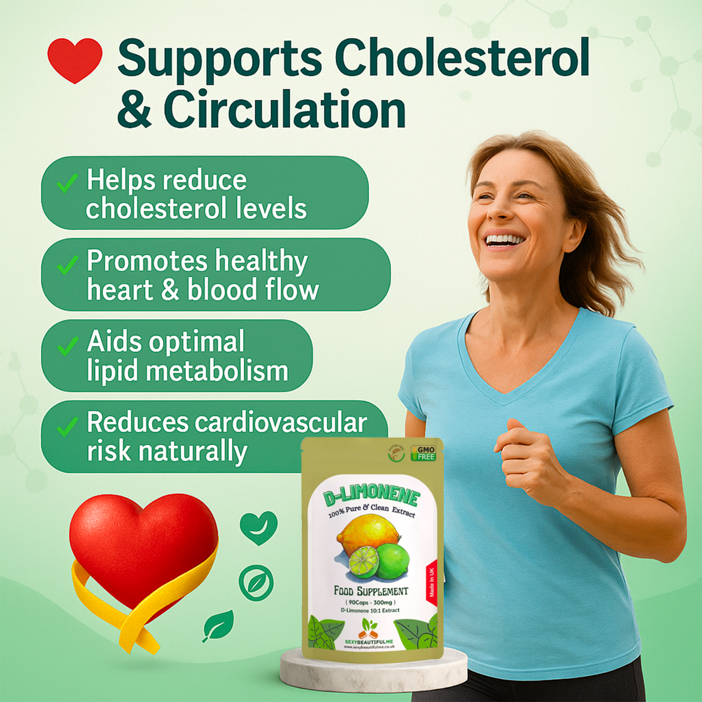D-Limonene Capsules 3000mg-Vegan Caps-Helping Fatty Liver & Cholesterol Health