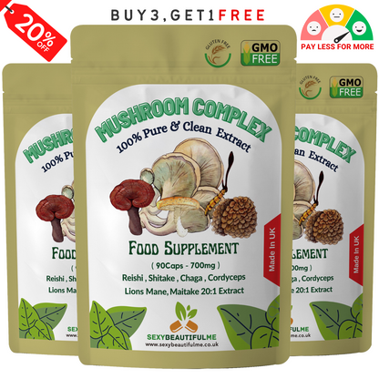 Mushroom Complex 14,000mg | Lion’s Mane, Reishi, Chaga, Cordyceps & Maitake