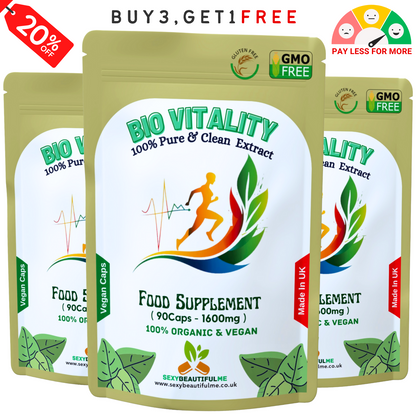 Bio Vitality Complex Caps 1600mg-Brain Health,Memory Support, Anti-Ageing-Vegan