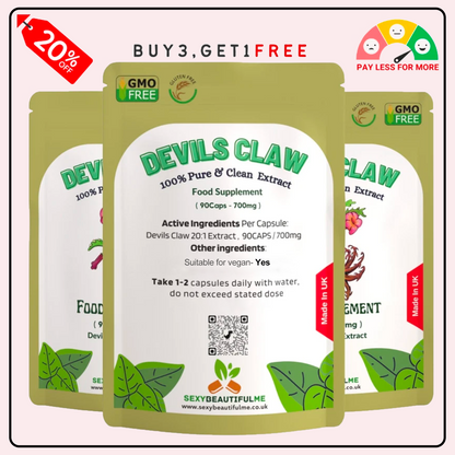 Devils Claw Capsules 14000mg Natural 700mg 20:1 Strong Effective Best Capsules