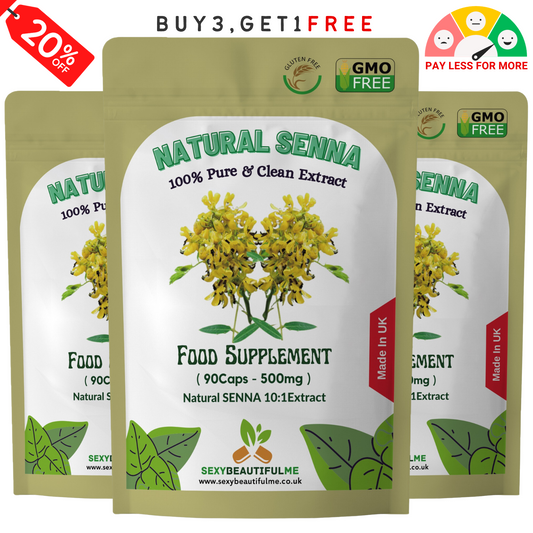 Organic Senna Leaf 500mg Capsules – Natural Digestive Support – Vegan Friendly
