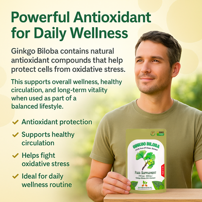 Ginkgo Biloba Capsules 16,000mg Vegan Natural Strong & Effective, Memory Support