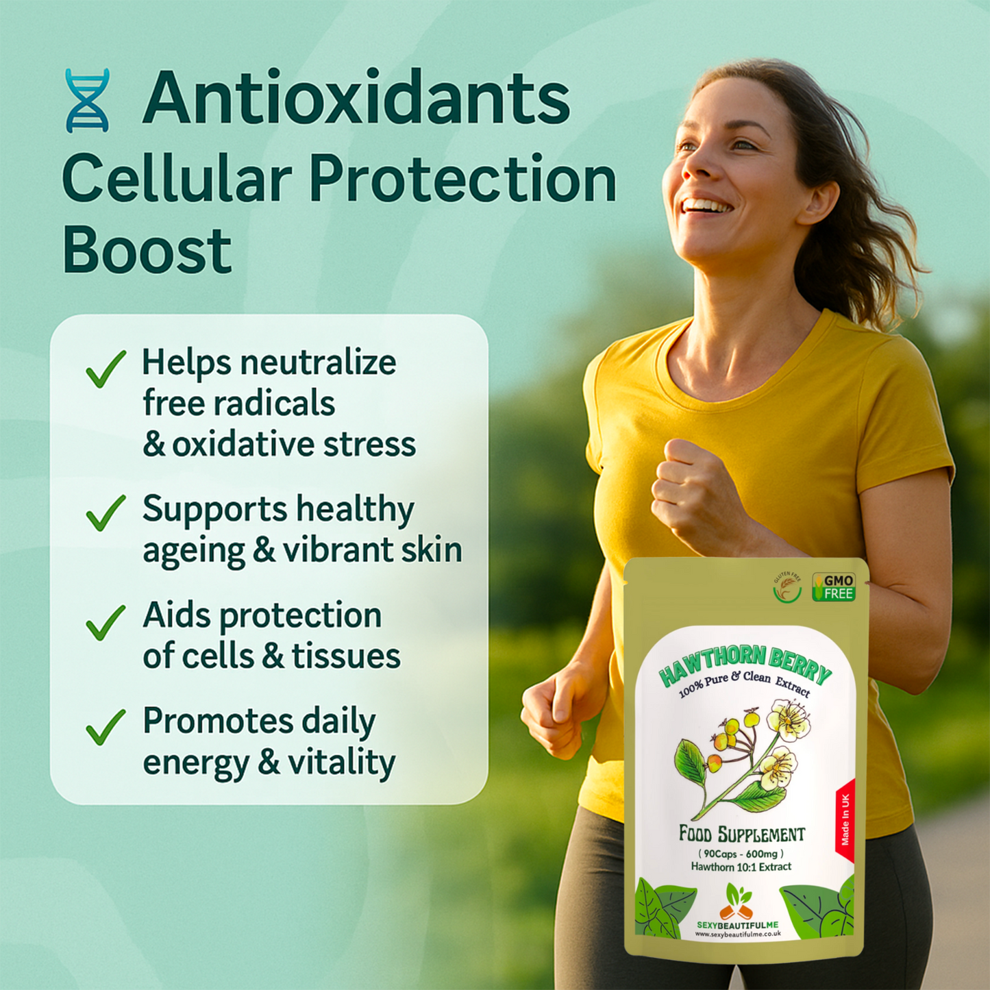 Hawthorn Berry Extract Capsules 6000mg-Veg Cap-Antioxidants, Cholesterol Support