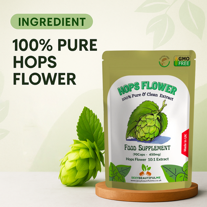 Hops Flower Extract Capsule 4500mg–Sleep Support, Mood Balance&Immunty-100%Vegan