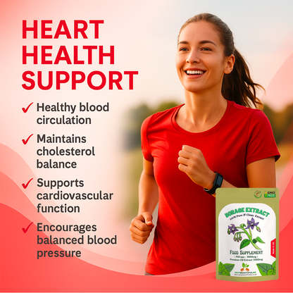 Starflower (Borage) Oil Capsules 1000mg–Premium High GLA–Menopause &Skin Support