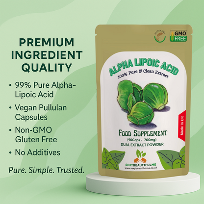 Alpha Lipoic Acid 700mg Capsules | 99% R-ALA | 100% Natural Antioxidant Support