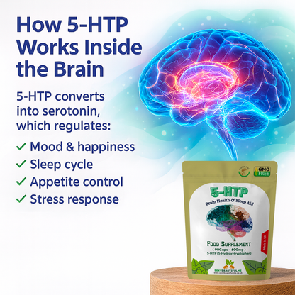 5-HTP 600mg Capsules–High Strength Griffonia Seed–Mood, Serotonin, Sleep &Stress