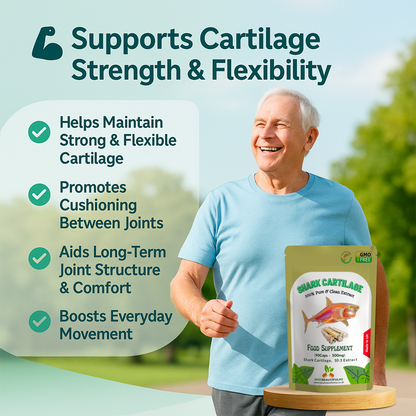 Shark Cartilage Capsules, 5000mg-Immunity, Anti-Inflammatory &Joint Health