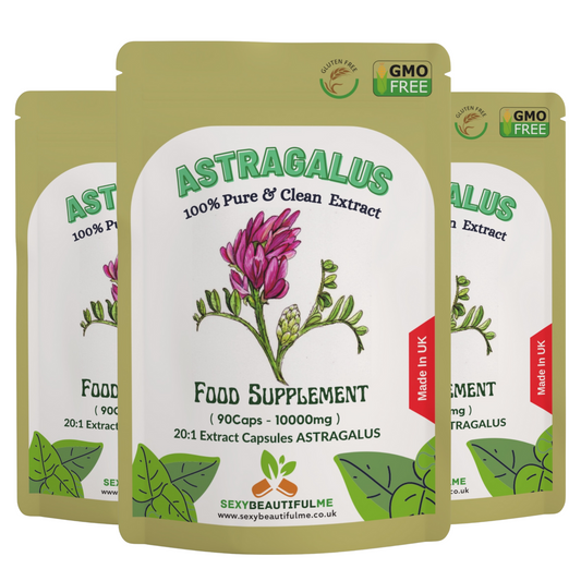 Astragalus Capsules 10,000mg – Immune Boost, Blood Sugar & Liver Support – Vegan