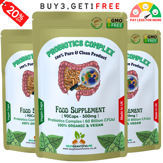 Probiotics Complex 60 Billion CFU–15 Live Bacteria Strains–Gut &Digestive Health