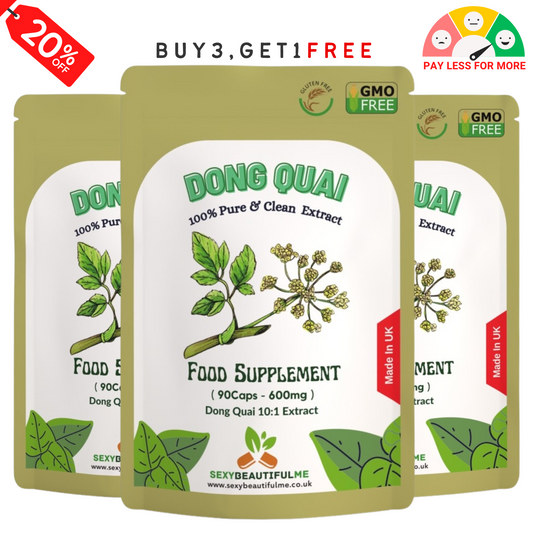 Dong Quai Extract Capsules 6000 mg Equivalent–High Strength 10:1-Vegan & Natural