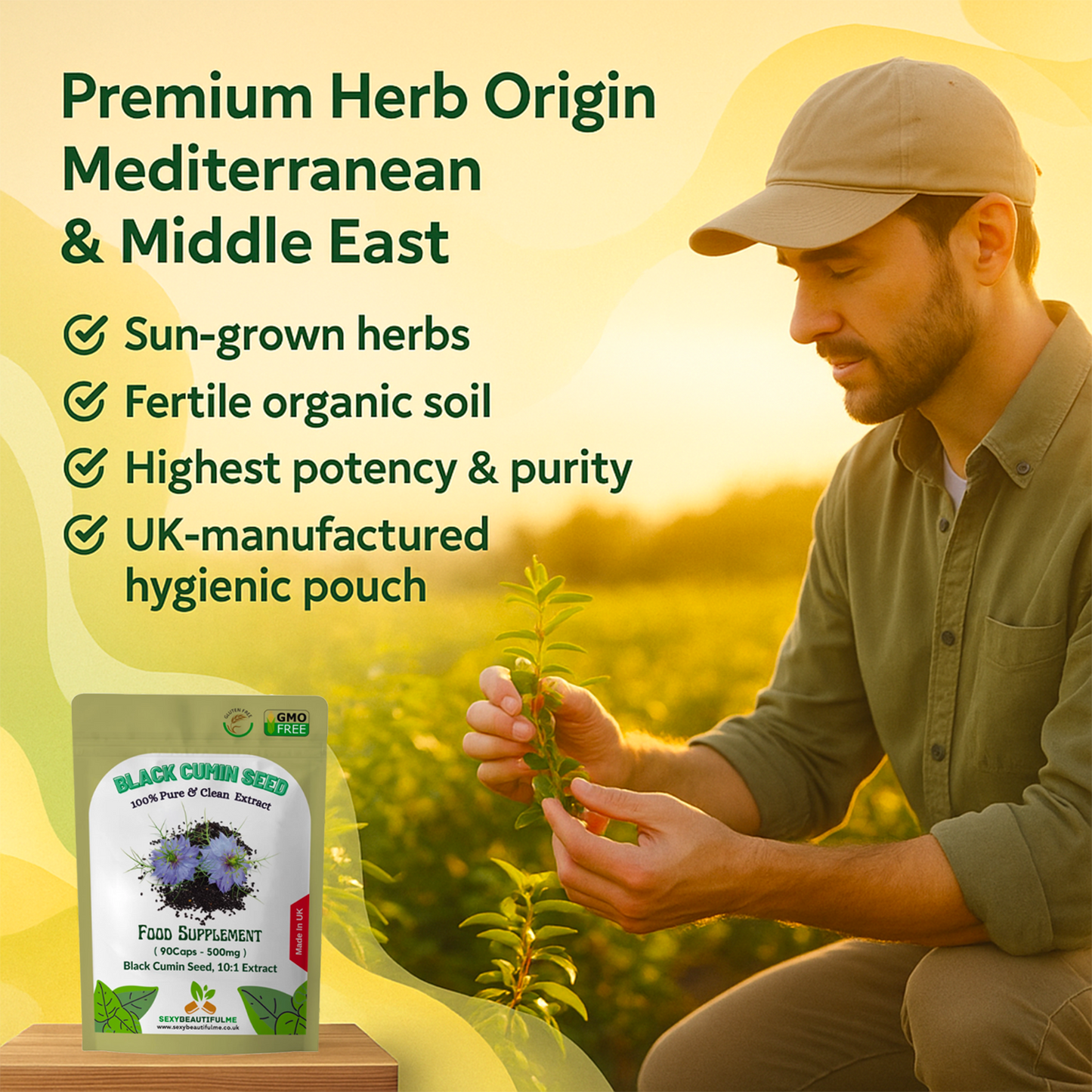Black Cumin Seed Capsule 5000mg High Strength 10:1 Extract Immune System Support