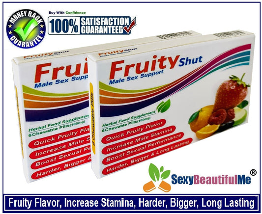 2BOXS ”FruityShut” Sex Caps/Pills/Tabs For Men-Harder,Stronger&Longer Pleasure