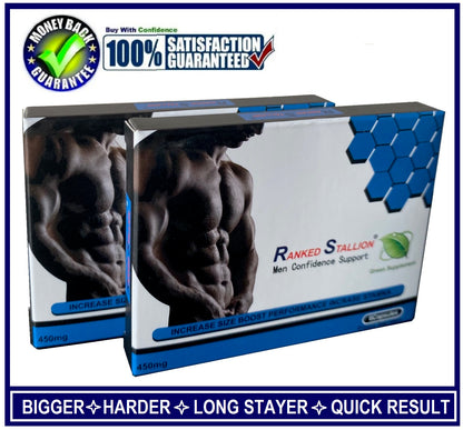 2Box Of ”RANKED STALLION” SEX CAPS/PILLS FOR MEN-STRONGER,HARDER & LONG LASTING