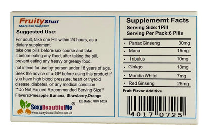 2BOXS ”FruityShut” Sex Caps/Pills/Tabs For Men-Harder,Stronger&Longer Pleasure