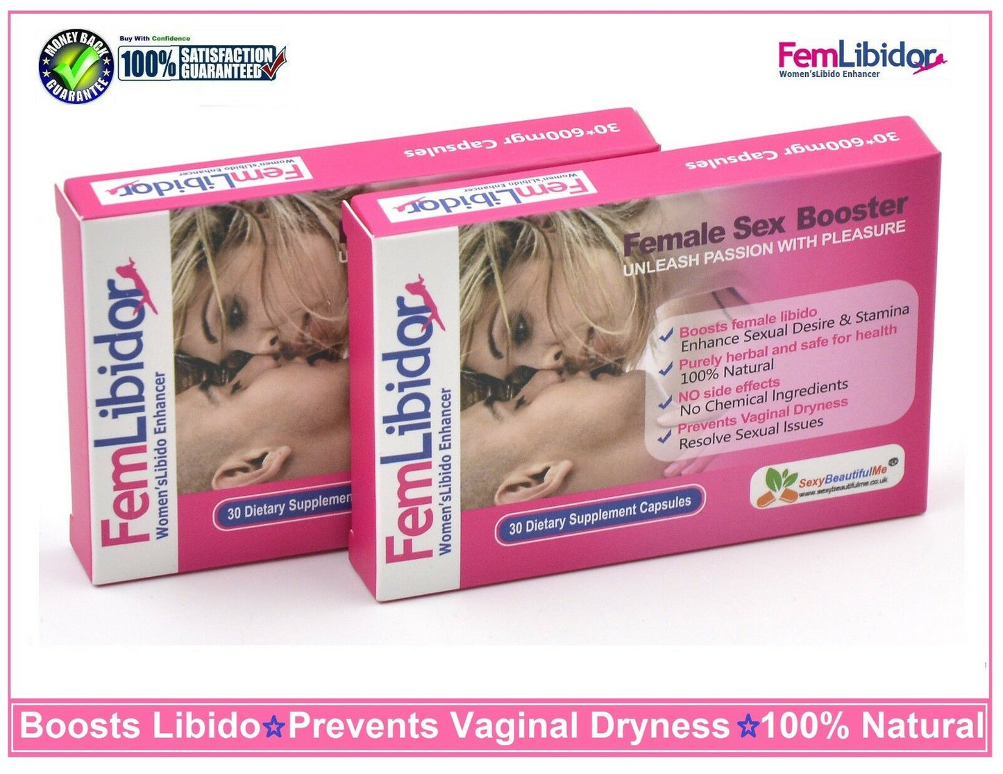 60FemLibidor Female Sex Capsules-Libido enhancer pills for Women ,Multi Orgasm,Anti-Dryness