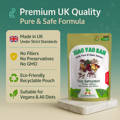 '' Xiao Yao San '' Extract Capsules 5000mg-Vegan-Stress Health &Digestion Health