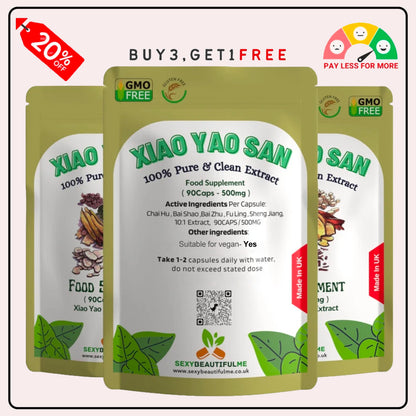 '' Xiao Yao San '' Extract Capsules 5000mg-Vegan-Stress Health &Digestion Health