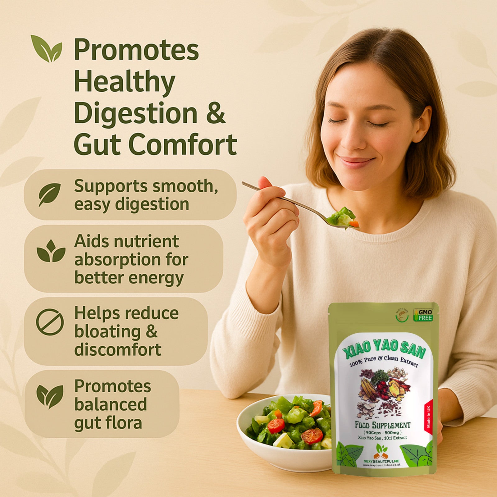 '' Xiao Yao San '' Extract Capsules 5000mg-Vegan-Stress Health &Digestion Health