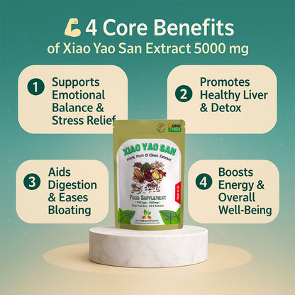 '' Xiao Yao San '' Extract Capsules 5000mg-Vegan-Stress Health &Digestion Health